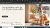 Outsite coupon verification screenshot