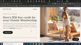 Outsite coupon verification screenshot