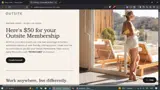 Outsite coupon verification screenshot