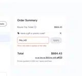 FALL40 coupon verification screenshot