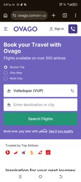 Ovago coupon verification screenshot