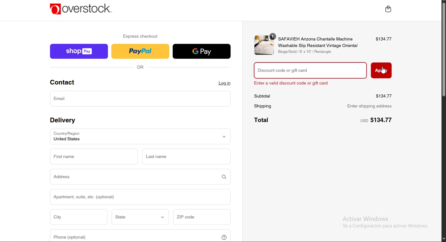 Overstock discount code screenshot showing code 20 applied at Overstock checkout page. Uploaded by SimplyCodes community member Heibk201 on Apr 9, 2025