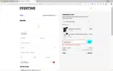 Overtime Shop coupon verification screenshot