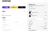 Overtime Shop coupon verification screenshot
