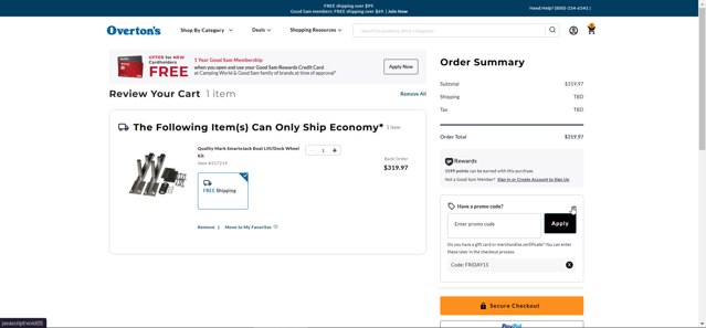 Overton's Promo Codes - $15 Off Coupons Sep 2025