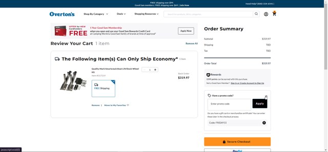 Overton's Promo Codes - $15 Off Coupons Sep 2025