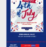 july4you coupon verification screenshot