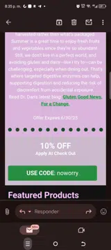 Noworry coupon verification screenshot