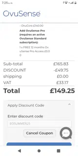 EOSUMMER25 coupon verification screenshot