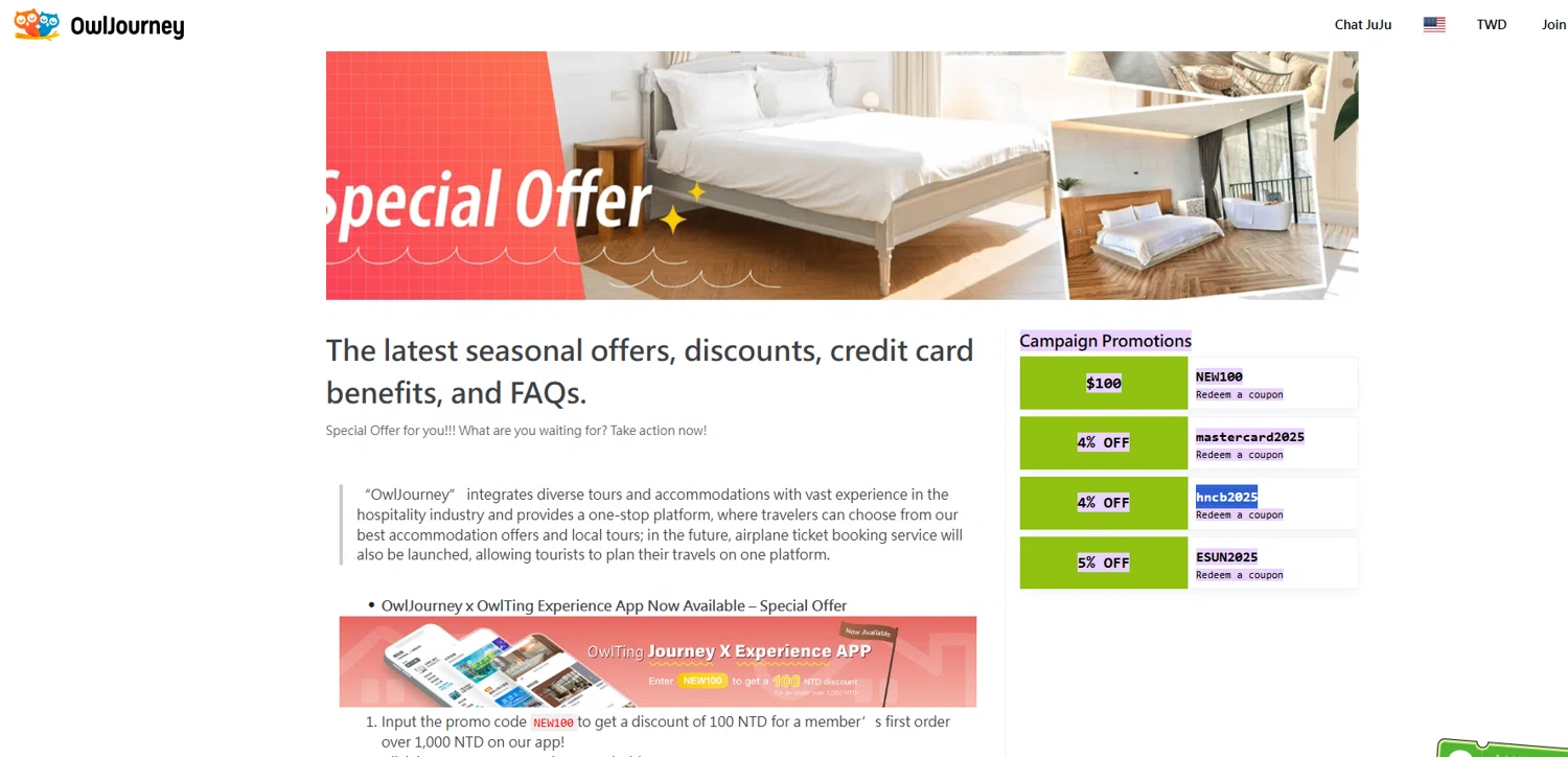 OwlTing promo code screenshot showing code hncb2025 applied at OwlTing checkout page. Uploaded by SimplyCodes community member Frionel_Pessi on Oct 11, 2025