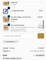 MOVEMENT10 coupon verification screenshot