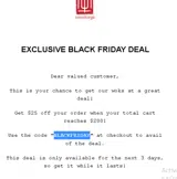 BLACKFRIDAY coupon verification screenshot