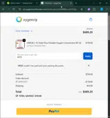 HP25 coupon verification screenshot