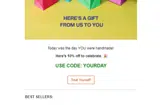 YOURDAY coupon verification screenshot
