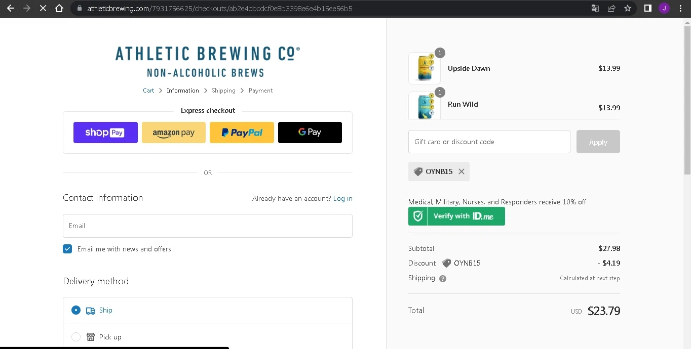 how to use One Year No Beer coupons