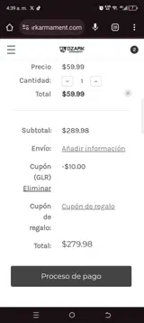 Glr coupon verification screenshot