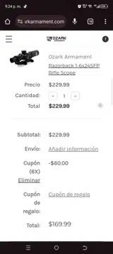 6x coupon verification screenshot