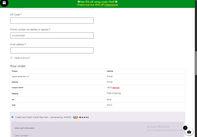 PA Botanicals checkout page showing PA Botanicals coupon code box | Screenshot taken by SimplyCodes community member on Aug 11, 2025