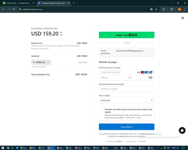 Pacdora checkout page showing Pacdora coupon code box | Screenshot taken by SimplyCodes community member on Sep 1, 2025
