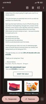 Pacific Hound coupon verification screenshot