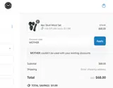 MOM5 coupon verification screenshot