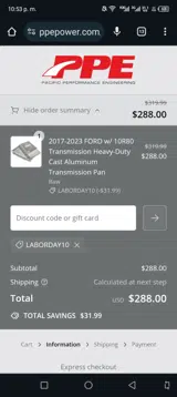 LABORDAY10 coupon verification screenshot