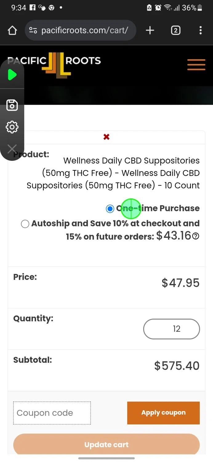 MedRoots promo code screenshot showing code FIRST20 applied at MedRoots checkout page. Uploaded by SimplyCodes community member miguelcrast on Mar 19, 2025