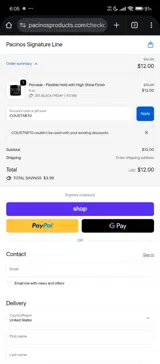 COUSTNE10 coupon verification screenshot