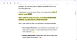 NICE25 coupon verification screenshot