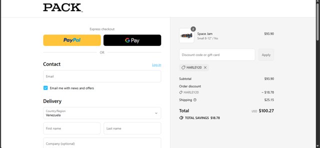 Pack Leashes checkout page showing Pack Leashes discount code box | Screenshot taken by SimplyCodes community member on Sep 8, 2025