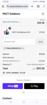 PHILLIPSPHOTO15 coupon verification screenshot