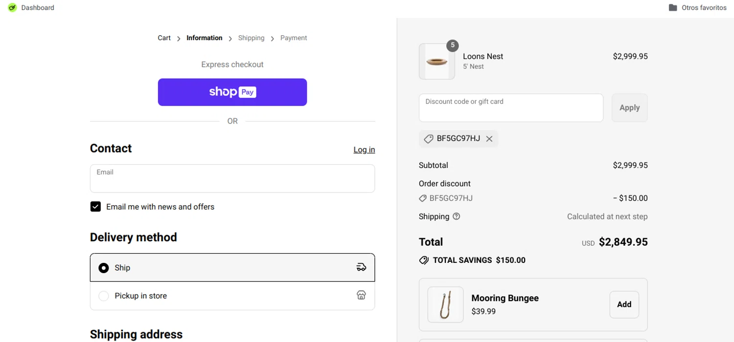 Paddle North discount code screenshot showing code BF5GC97HJ applied at Paddle North checkout page. Uploaded by SimplyCodes community member Speedy on Jul 22, 2025