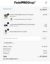 WELCOME coupon verification screenshot