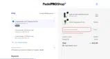 SALES coupon verification screenshot