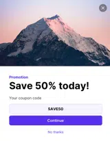 PageCloud coupon verification screenshot