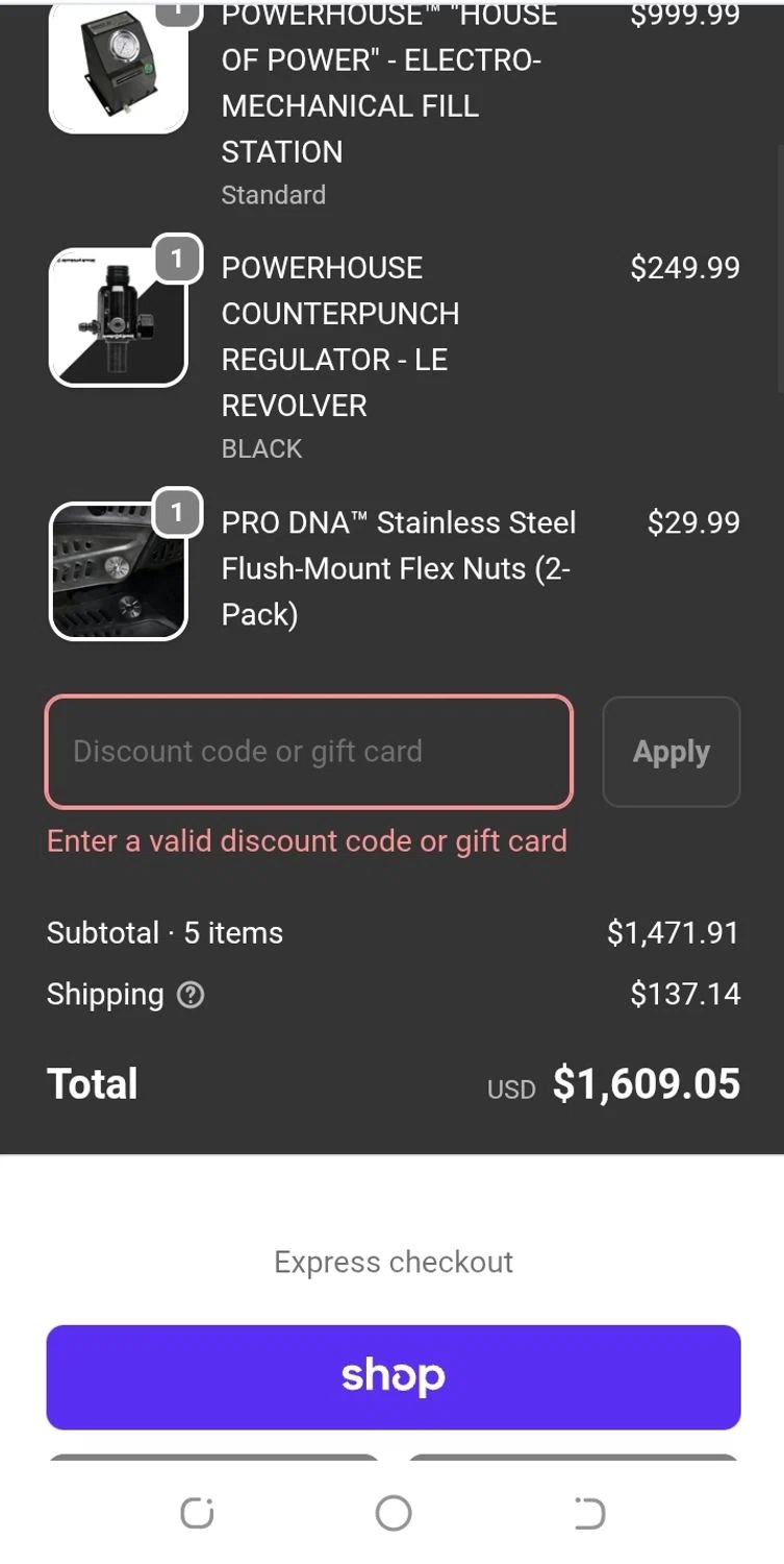 Infamous Paintball discount code screenshot showing code FATHERSDAY applied at Infamous Paintball checkout page. Uploaded by SimplyCodes community member aguirremariagabriela on Jan 1, 2026