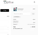 Painting to Gogh coupon verification screenshot