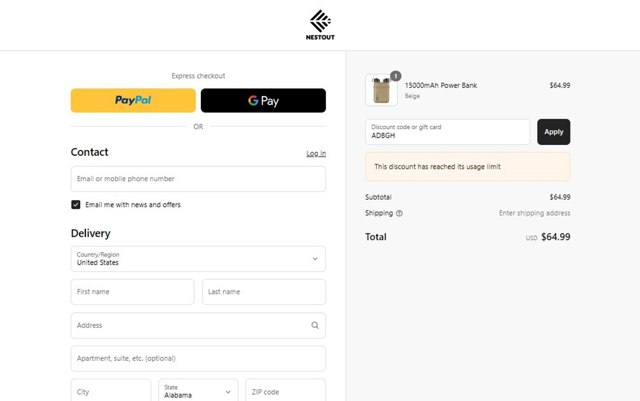 PaintYourLife checkout page showing PaintYourLife coupon code box | Screenshot taken by SimplyCodes community member on Sep 1, 2025