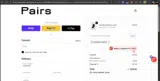 PAIRSWELCOME15 coupon verification screenshot