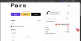 WELCOMEPAIRS15 coupon verification screenshot