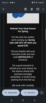 MAYSALE20 coupon verification screenshot