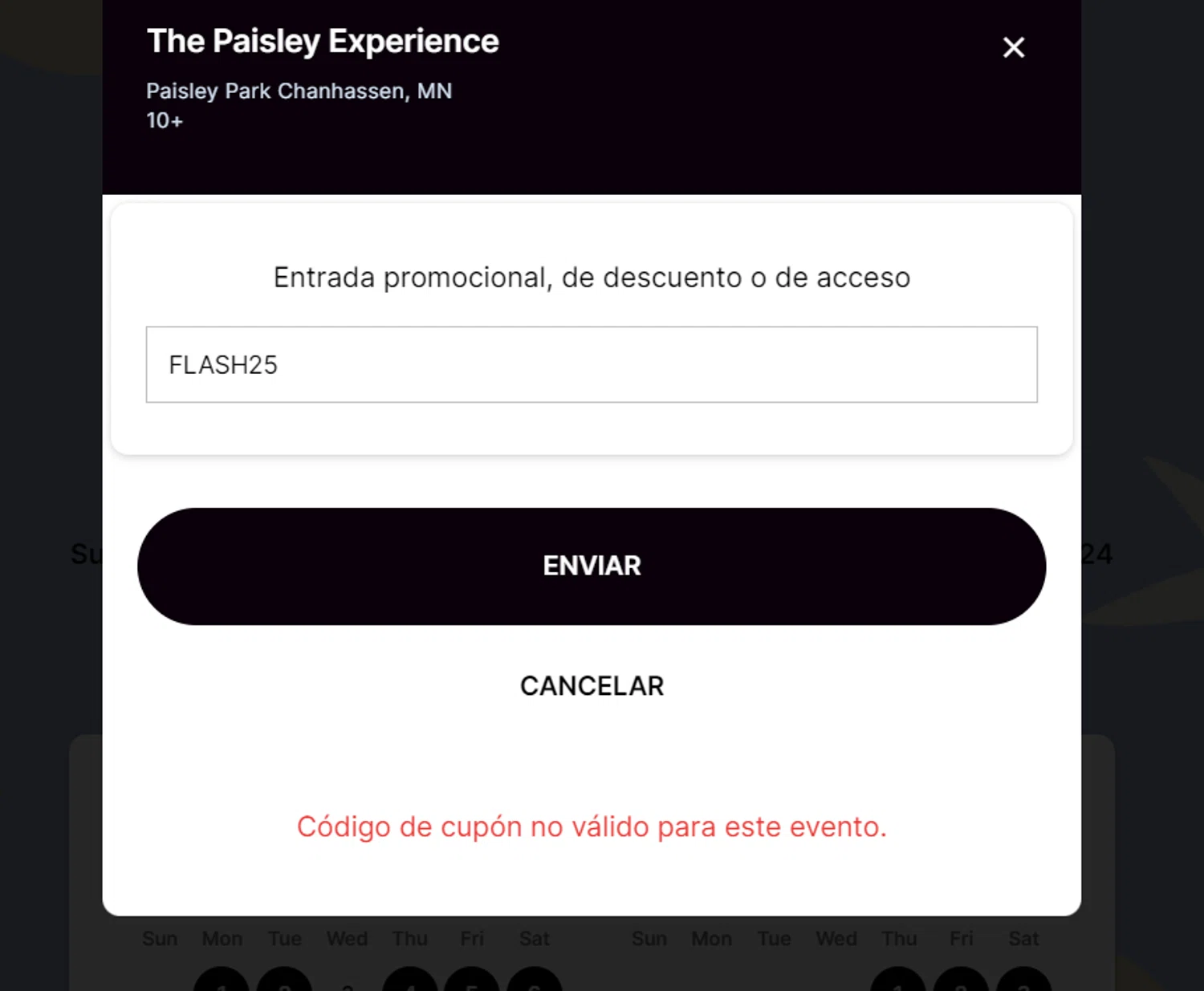 Paisley Park checkout page showing Paisley Park promo code box | Screenshot taken by SimplyCodes community member on Jun 29, 2024