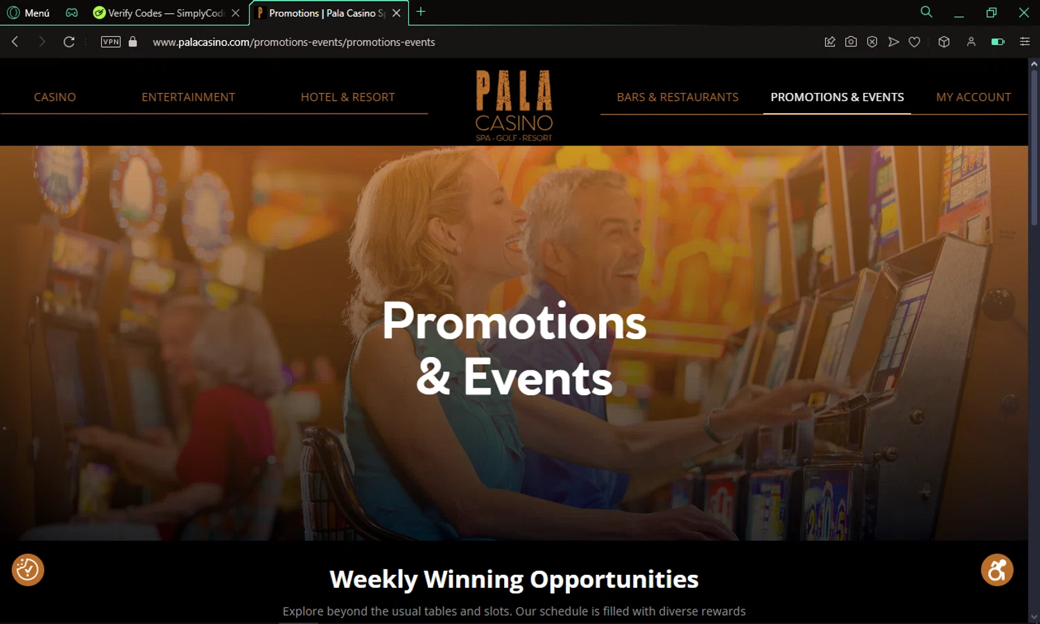 Pala Casino Spa Resort checkout page showing Pala Casino Spa Resort promo code box | Screenshot taken by SimplyCodes community member on Nov 6, 2024