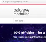 Palgrave coupon verification screenshot