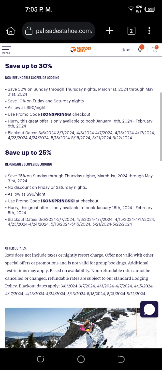 Palisades Tahoe Promo Codes 15 Off September 2024