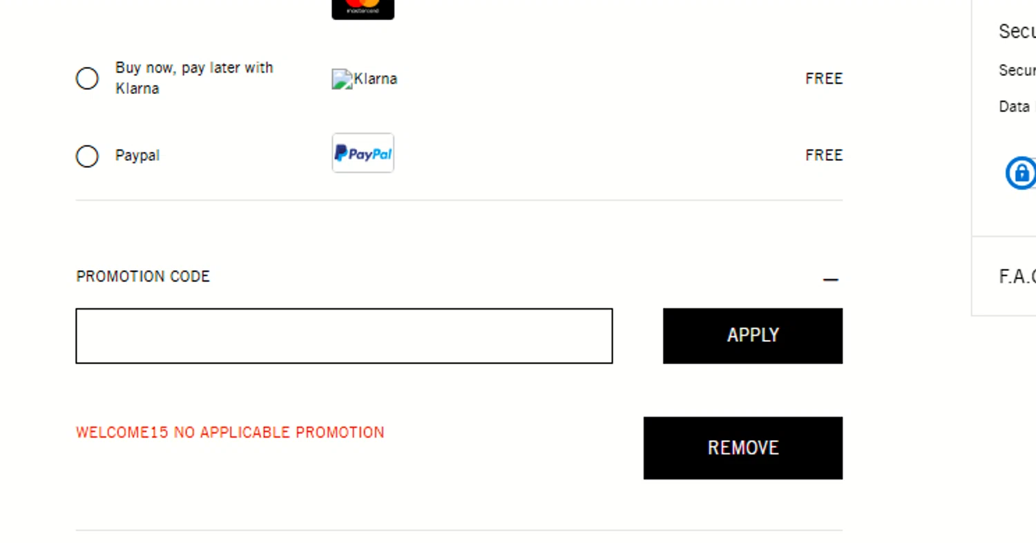 Palm Angels promo code screenshot showing code WELCOME15 applied at Palm Angels checkout page. Uploaded by SimplyCodes community member a2d2c2d211 on Nov 14, 2025