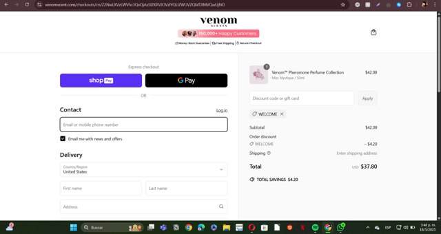 PalmBeach Jewelry checkout page showing PalmBeach Jewelry promo code box | Screenshot taken by SimplyCodes community member on May 18, 2025
