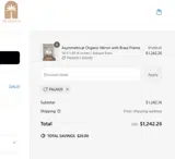 PALM20 coupon verification screenshot