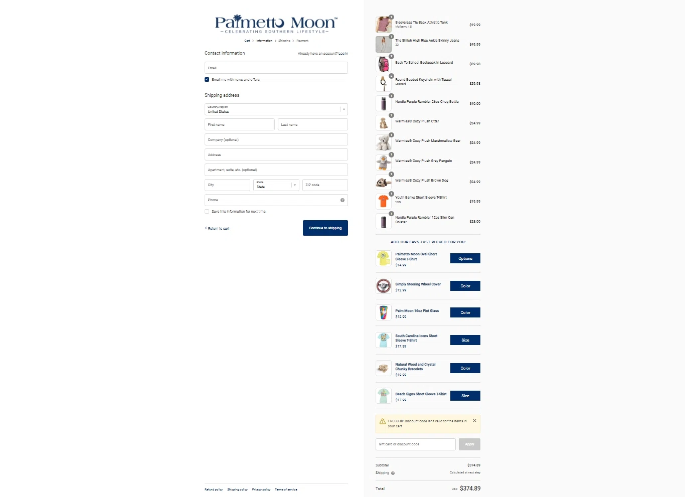 Palmetto Moon Coupons 10 Off September 2024