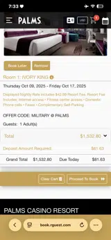 MILITARY coupon verification screenshot